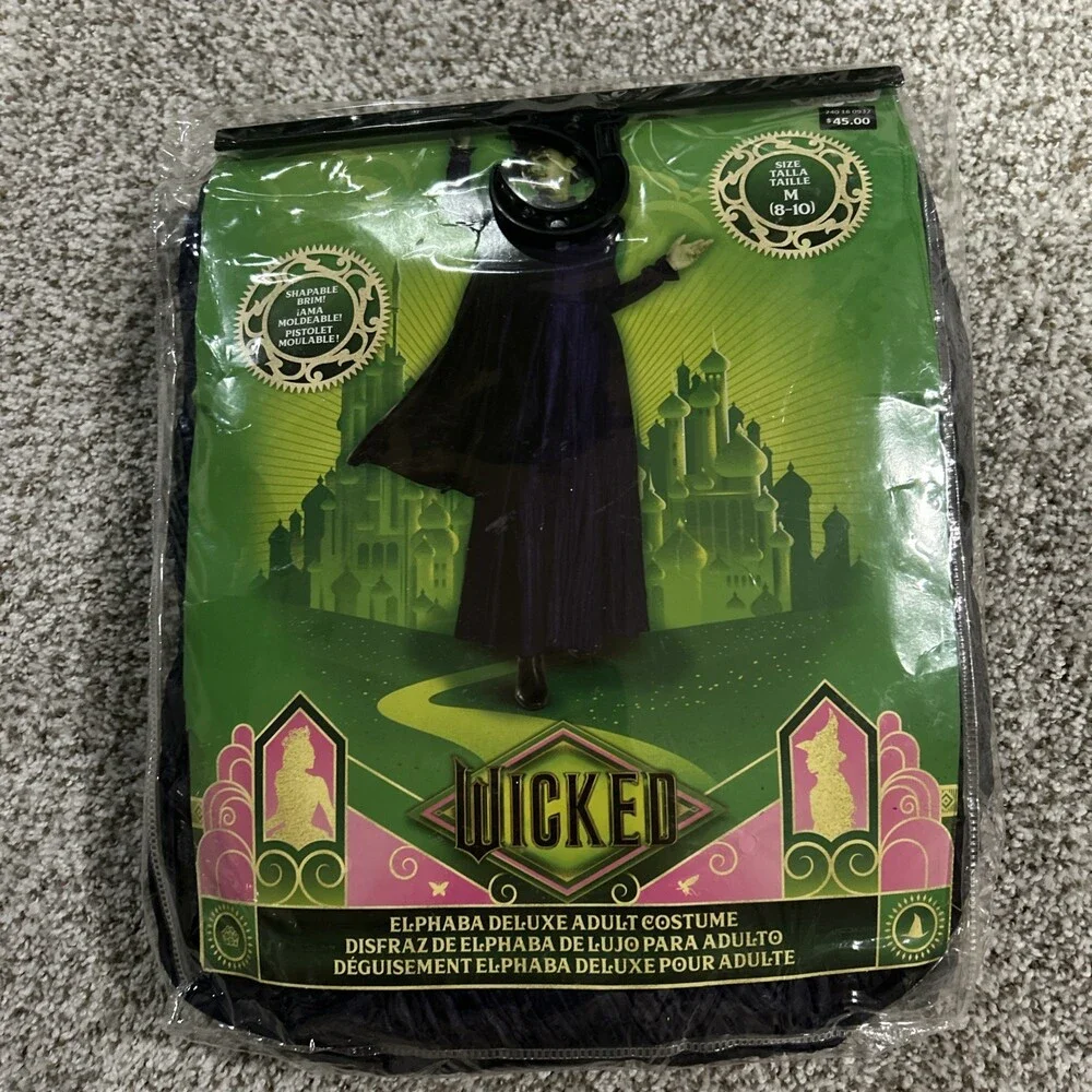 Elphaba Deluxe Wicked Womans Costume NWT Adult M 8-10